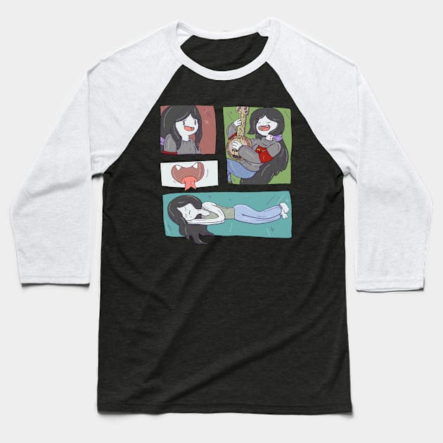 Adventure Time - Marceline Baseball T-Shirt by surfinggiraffecomics